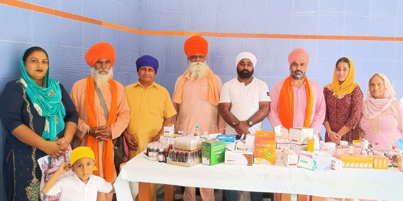 A religious ceremony was held on the occasion of 13th Saradh at Dera Baba Kallaran Sherpur